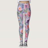 Leggings Motif floral brodé (Devant)