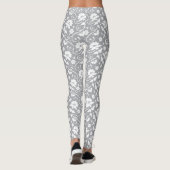 Leggings Motif floral de dentelle (Dos)