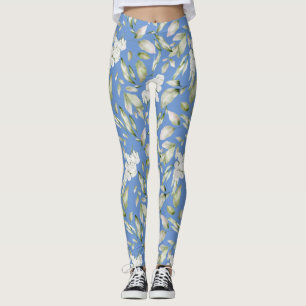 Leggings Motif floral de jardin sans couture