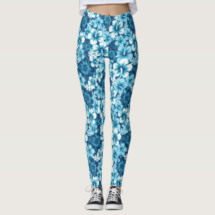 Leggings Motif floral de ketmie de surf