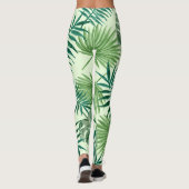 Leggings Motif floral de la feuille de palmes (Dos)
