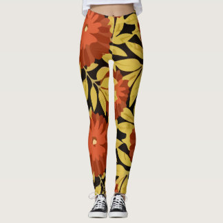 Leggings Motif floral de l'île tropicale