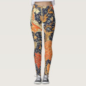 Leggings Motif floral de Nouveau d'art de William Morris (Devant)