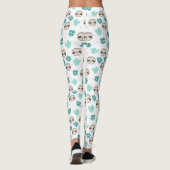 Leggings Motif floral de paresse douce (Dos)