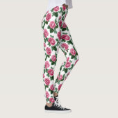 Leggings Motif floral de rose rose (Droite)
