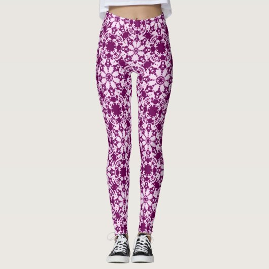 Leggings motif floral de victorian (Devant)