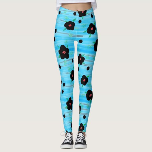 Leggings Motif Floral doux (Devant)