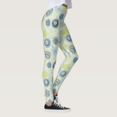 Leggings Motif floral élégant avec les fleurs mignonnes (Droite)