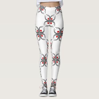Leggings Motif floral géométrique