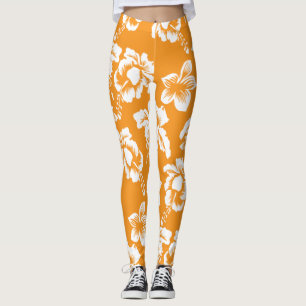 Leggings Motif floral hawaïen