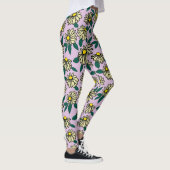 Leggings Motif floral jaune (Droite)
