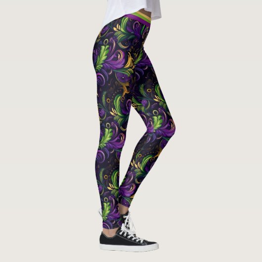 Leggings Motif floral Mardi Gras (Droite)