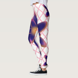 Leggings Motif floral Midnight Bloom Bleu Violet