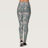 Leggings Motif floral mignon de paresse (Dos)
