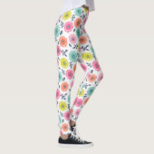 Leggings motif floral mignon multicolore (Droite)