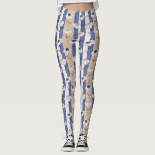 Leggings Motif floral minimaliste Daisy (1)