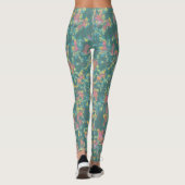 Leggings Motif Floral multicolore tonique Terre (Dos)