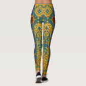 Leggings Motif floral persan décoratif complexe (Dos)