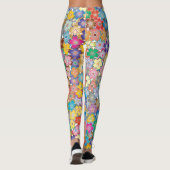 Leggings motif floral pour légumineuses classiques (Dos)