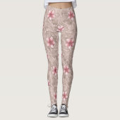 Leggings Motif floral rose (Devant)