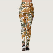 Leggings Motif floral rustique d'automne  (Dos)