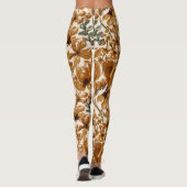 Leggings Motif Floral Rustique d'Automne (Dos)