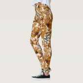 Leggings Motif Floral Rustique d'Automne (Gauche)