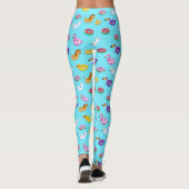 Leggings Motif flottant de la piscine d'été (Dos)