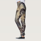 Leggings Motif foncé moderne (Gauche)