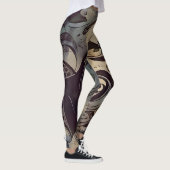 Leggings Motif foncé moderne (Droite)
