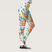 Leggings Motif fou génial d'impression explosif de bulle (Droite)