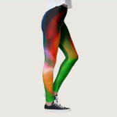 Leggings Motif fractal coloré abstrait #2 (Droite)
