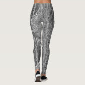 Leggings motif fractal géométrique (Dos)