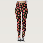 Leggings motif fraise d'été (Devant)