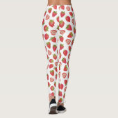 Leggings Motif Fraise d'Été (Dos)