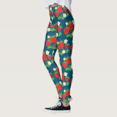 Leggings Motif fraise et fleurs (Gauche)