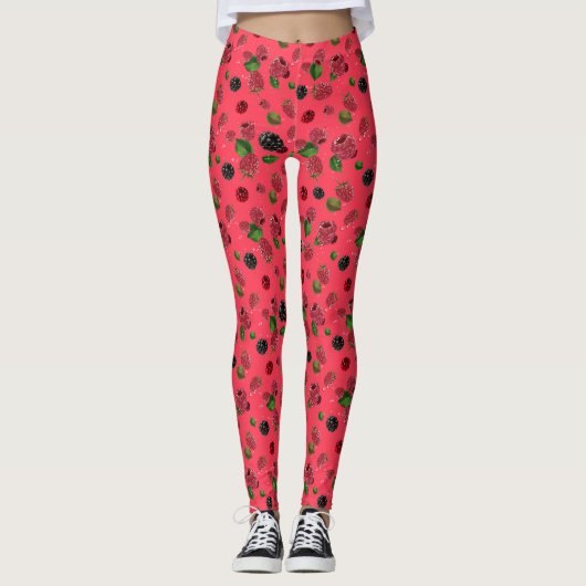Leggings Motif framboise (Devant)
