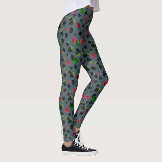 Leggings Motif framboise (Droite)