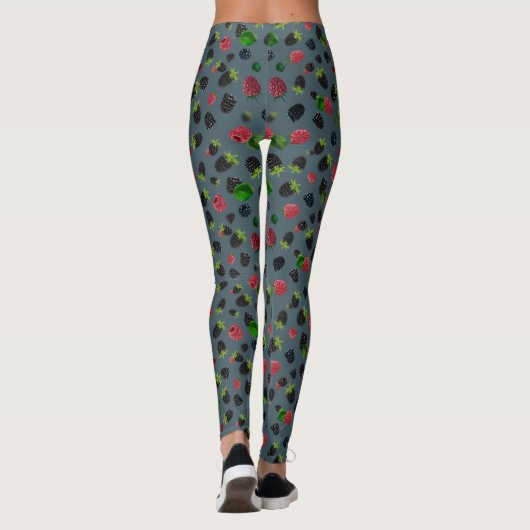 Leggings Motif framboise (Dos)