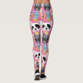 Leggings Motif français de Bulldog Macaron (Dos)