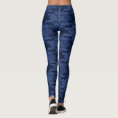 Leggings Motif frappant de formes bleues (Dos)