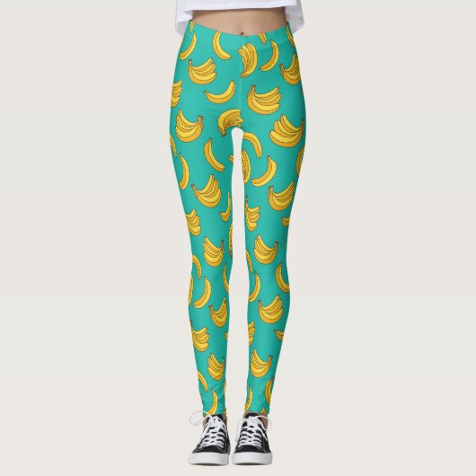 Leggings Motif Fruit Banana (Devant)