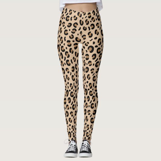 Leggings motif funky cheetah leopard (Devant)