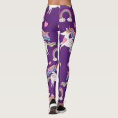 Leggings Motif Funny Unicorn Magique Cheval mignon (Dos)