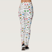 Leggings Motif Gay pride Doodle (Dos)