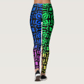 Leggings Motif génial coloré rustique (Dos)