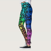 Leggings Motif génial coloré rustique (Gauche)