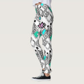 Leggings motif géométrique Abstrait (Gauche)