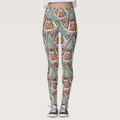 Leggings Motif géométrique Abstrait (Devant)