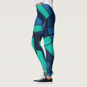 Leggings motif géométrique Abstrait (Gauche)
